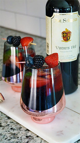 Summer Berry Wine Spritzer