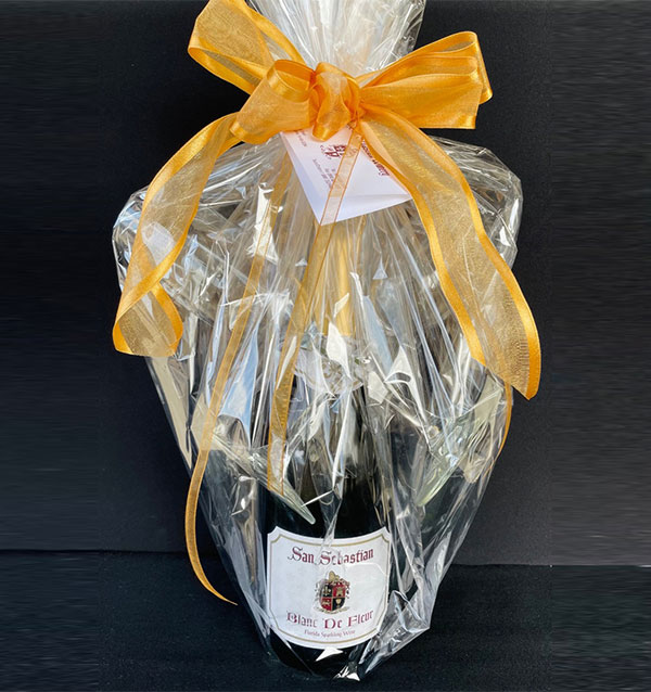 Sparkling Surprise wine basket