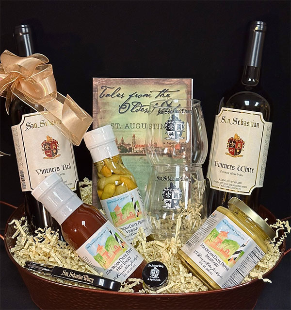 Ultimate St. Augustine wine basket