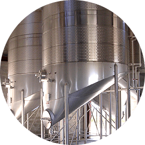 12,000 galloon stainless steel wine tanks