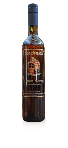 A bottle of Cream Sherry